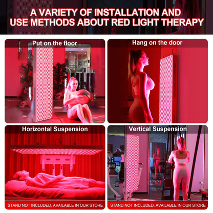 Red Light Therapy Device with Stand - Fixed-Angle Pro Series Professional Edition | Horizontal & Vertical Dual-Mode Stable Base