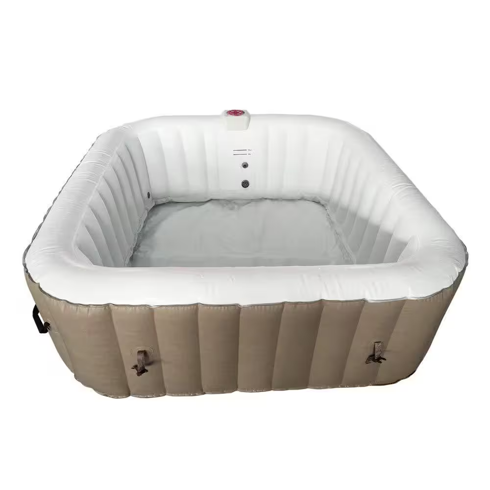 6-Person 130-Jet Inflatable Hot Tub with Cover
