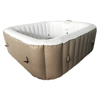6-Person 130-Jet Inflatable Hot Tub with Cover