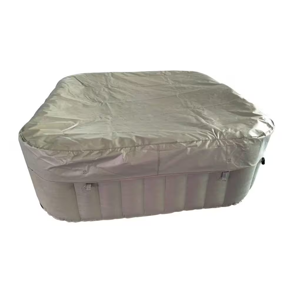 6-Person 130-Jet Inflatable Hot Tub with Cover