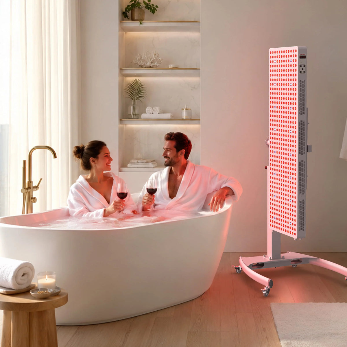 Red Light Therapy Device with Stand - Fixed-Angle Pro Series Professional Edition | Horizontal & Vertical Dual-Mode Stable Base