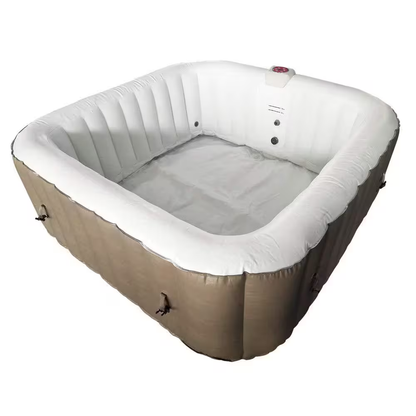 6-Person 130-Jet Inflatable Hot Tub with Cover