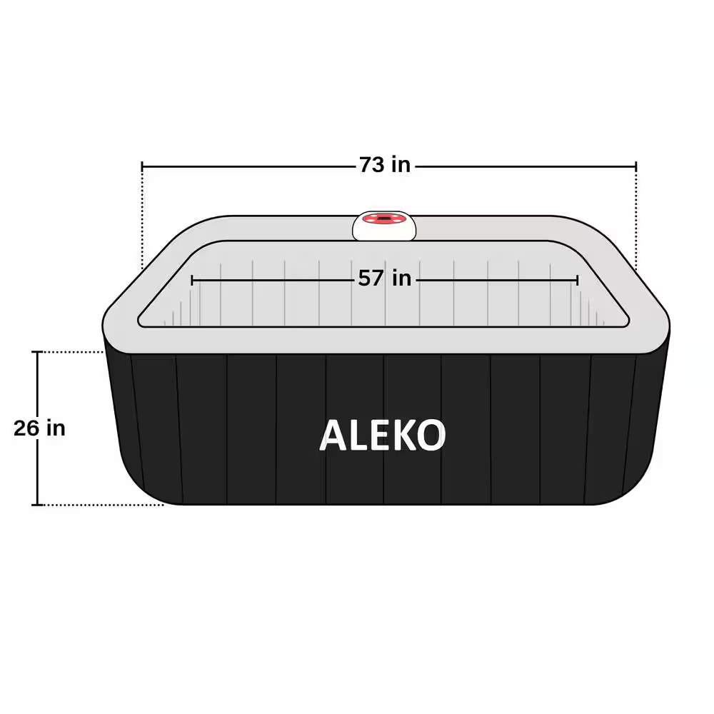6-Person 130-Jet Inflatable Hot Tub with Cover