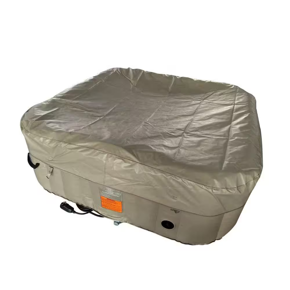 6-Person 130-Jet Inflatable Hot Tub with Cover
