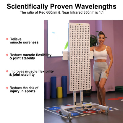 Red Light Therapy Device with Stand - Fixed-Angle Pro Series Professional Edition | Horizontal & Vertical Dual-Mode Stable Base